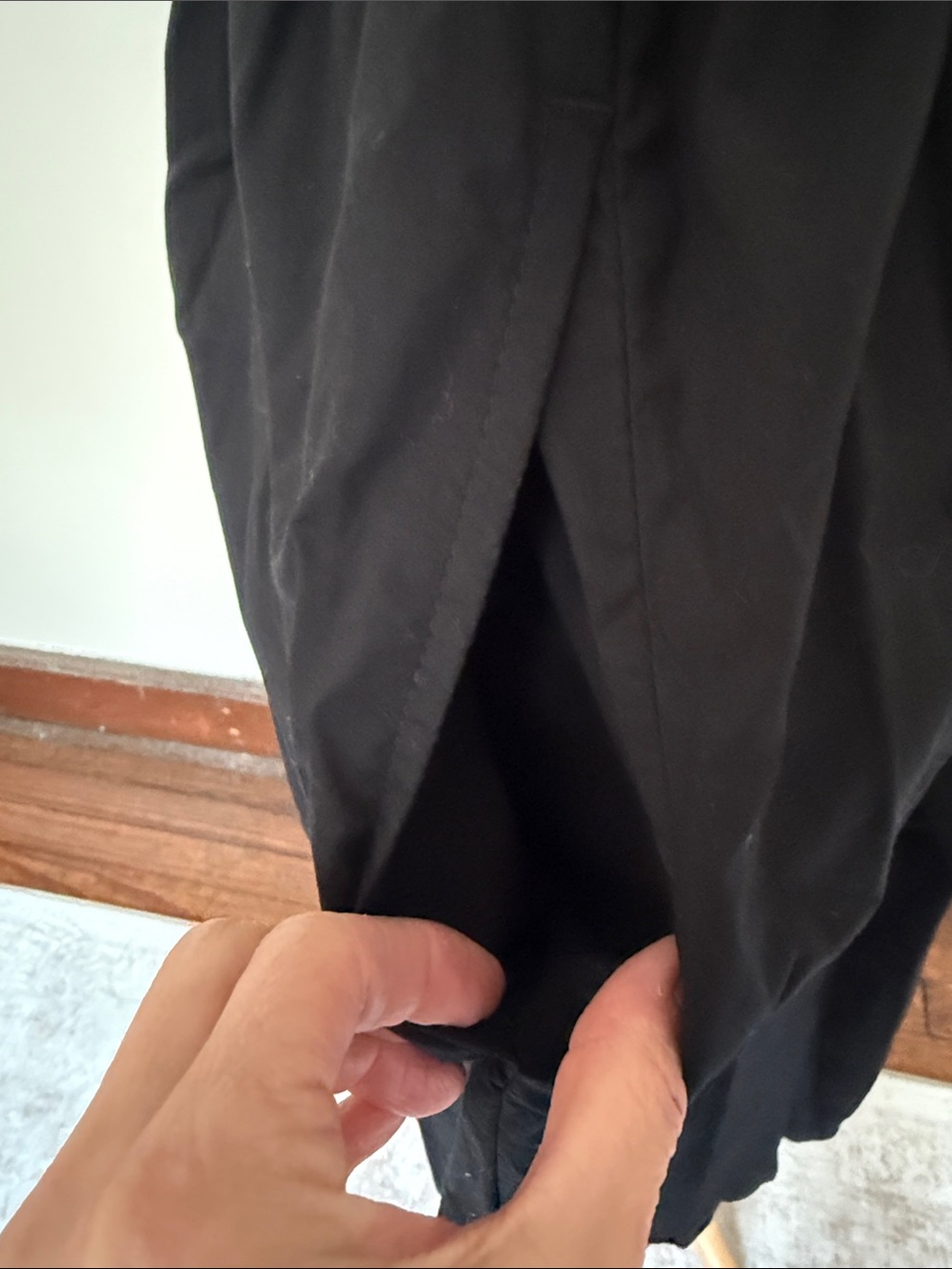 Old Navy Black Ruffle-Trim Midi Dress - Picture 5 of 6